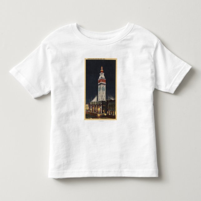 Evening View of Ferry Building Toddler T-shirt (Front)
