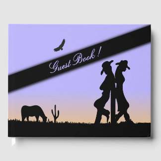 Evening Western Guest Book