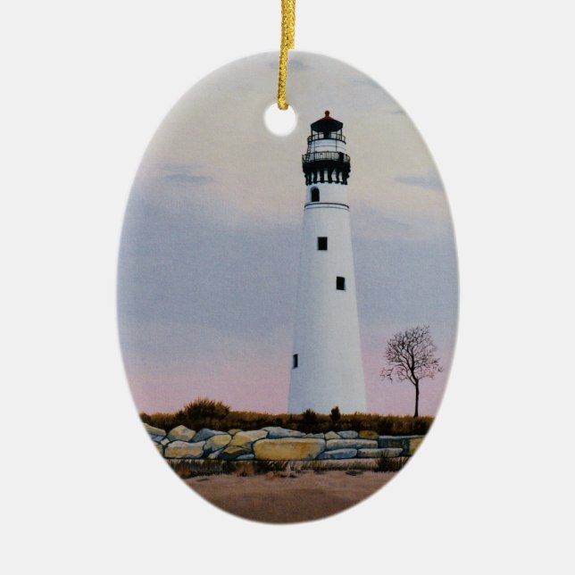 Evening's Lighthouse Ornament (Front)
