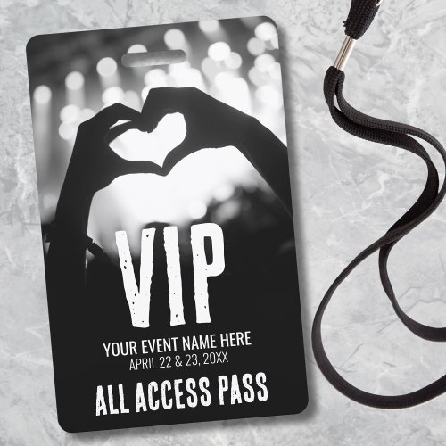 Event All Access Pass VIP Badge