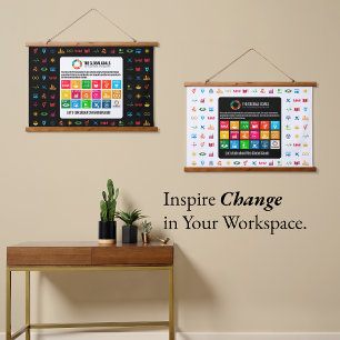 Event Backdrop SDG Wall Art for Classrooms Offices