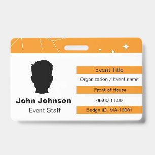 Event badge is customizable.