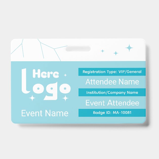 Event Badge Template (Front)