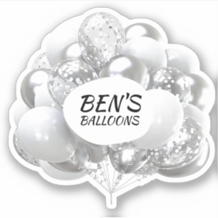 Event Balloons Glitter Party Planner Sticker