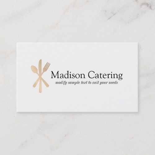 Event Caterer Catering Chef Business Card