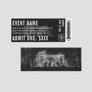 Event Concert Ticket DIY Tickets Photo Template