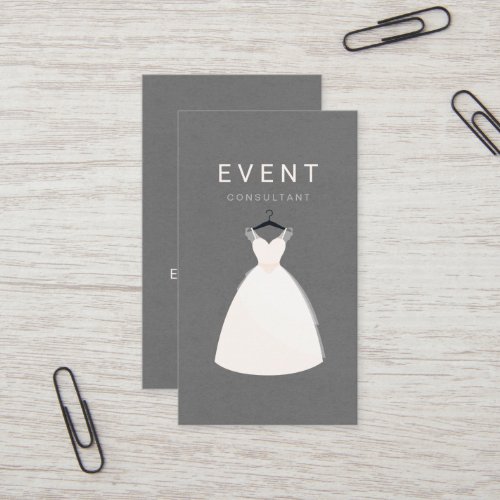 Event Consultant  Bridal and Dress Boutique Business Card