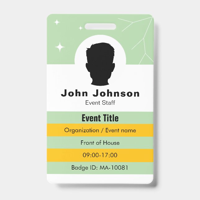 Event Coordinator Badge (Front)
