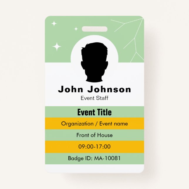 Event Coordinator Badge (Front)