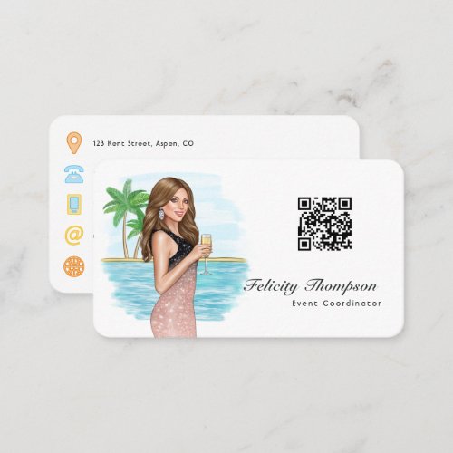 Event Coordinator QR Code Business Card