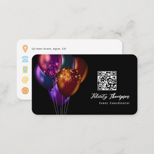 Event Coordinator QR Code Business Card