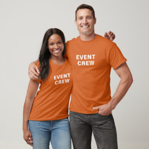 Event crew - Orange, easy to read T-Shirt