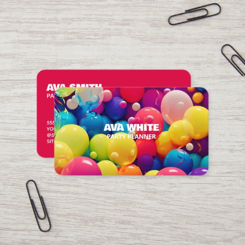 Event Decor Ballon Business Card