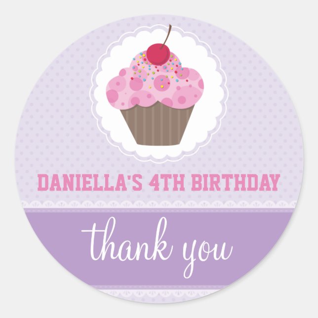 EVENT DECORATIVE STICKER :: cupcake 4 (Front)