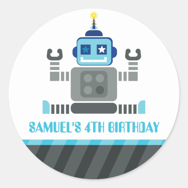 EVENT DECORATIVE STICKER :: robot 4 (Front)