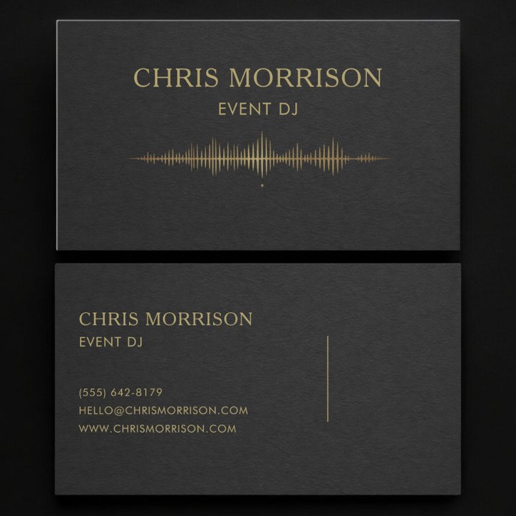 Event Dj Business Card