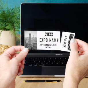 Event Expo Ticket DIY Tickets Photo Logo Template
