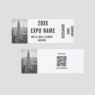 Event Expo Ticket DIY Tickets Photo QR Code