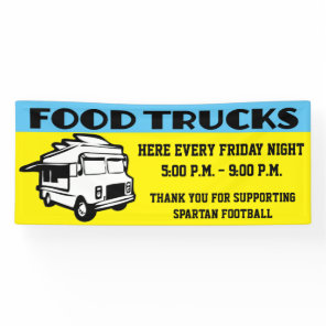 Event Fundraiser Food Trucks Banner