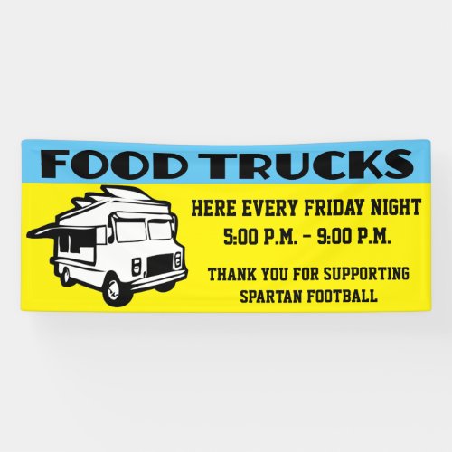 Event Fundraiser Food Trucks Banner