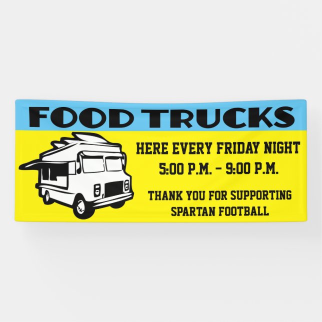 Event Fundraiser Food Trucks Banner (Horizontal)