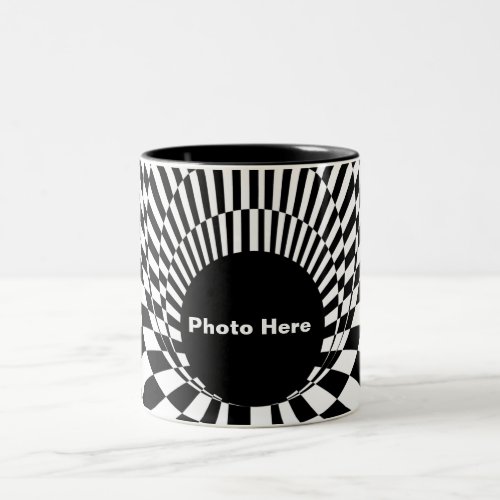 Event Horizon 3d Black hole Two_Tone Coffee Mug