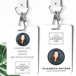 Event ID Customized Lanyard Name Tag With Photo Badge