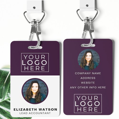 Event ID Customized Lanyard Name Tag With Photo Badge