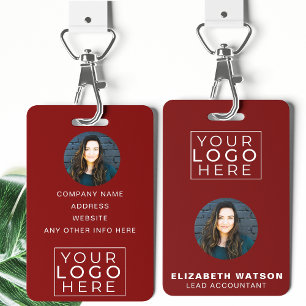 Event ID Customized Lanyard Name Tag With Photo Badge