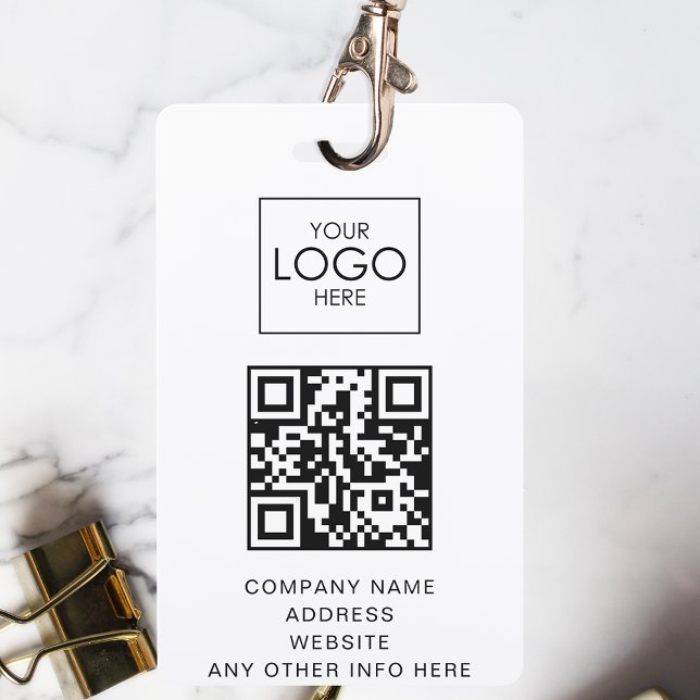 Event ID Customized Lanyard Name Tag With QR Code Badge (Creator Uploaded)