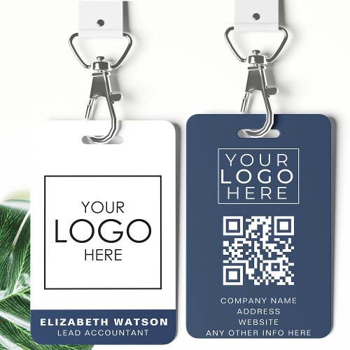 Event ID Customized Lanyard Name Tag With QR Code Badge