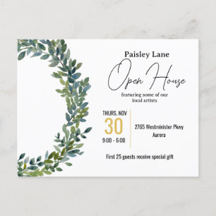 Event Invitation for open house or other Postcard