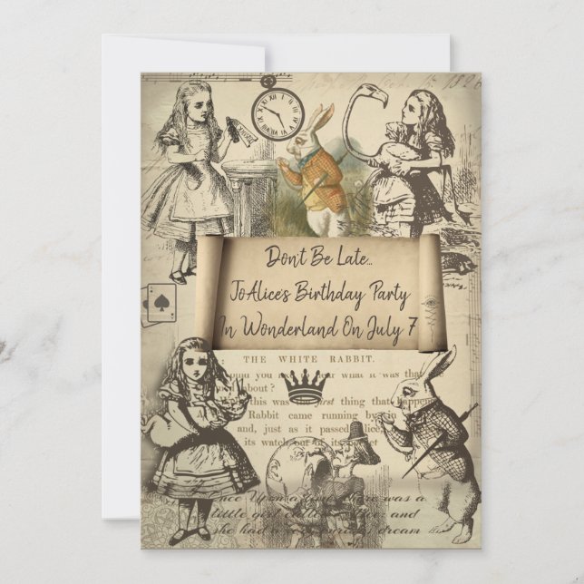Event Invitation to Wonderland (Front)