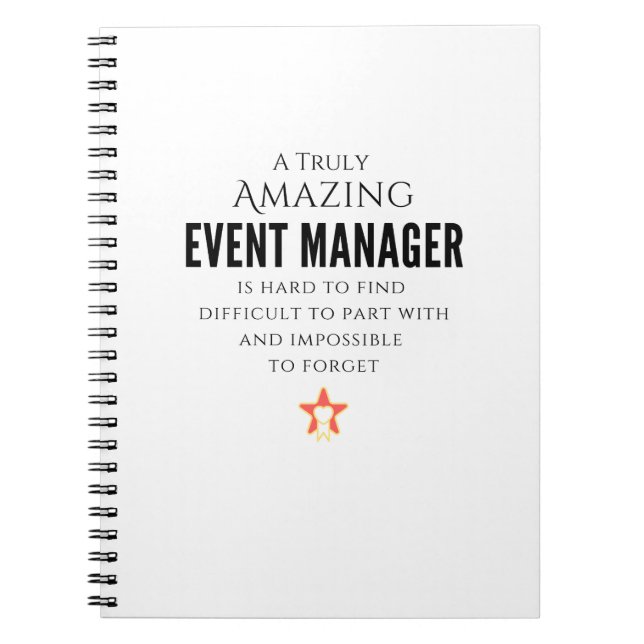 Event Manager Notebook (Front)