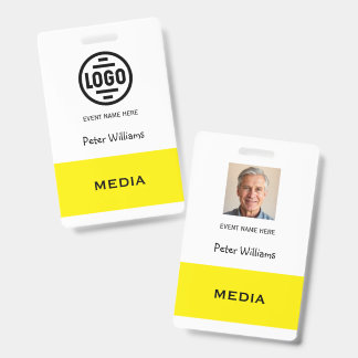 Event Media Photo ID Badge Pass