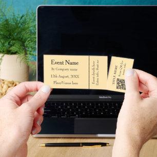 event name date simple minimal scan QR details fun Raffle Tickets