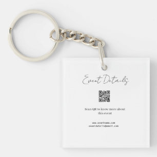 event occasion details scan QR for event website b Keychain