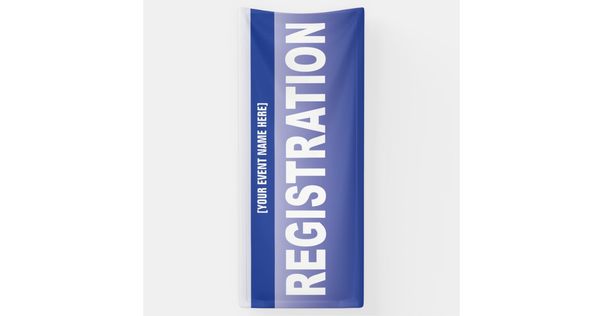 Event or Conference Registration Table Banner | Zazzle