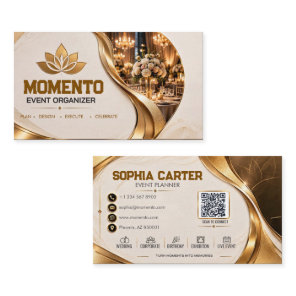 Event Organizer Planner Business Card | ADD  LOGO