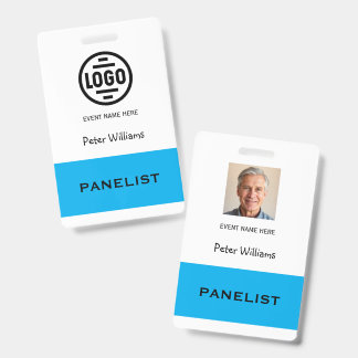 Event Panelist Photo ID Badge Pass