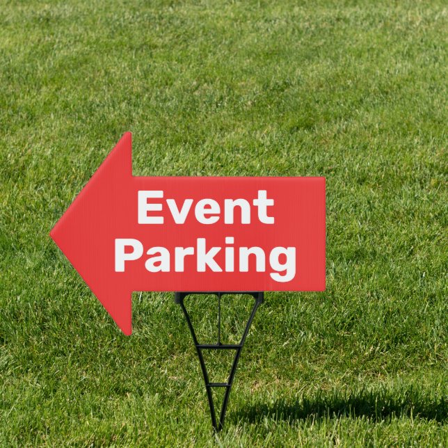 Event Parking Arrow Shaped Sign (Insitu)