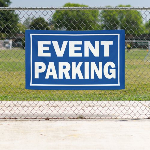 Event Parking blue or any background color Banner