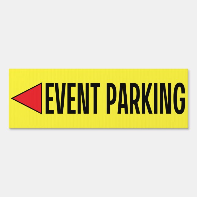 Event Parking Sign (Front)