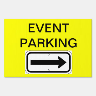 Event Parking Sign