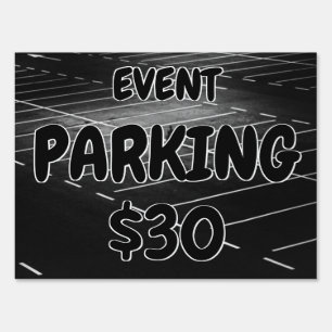 Event Parking Yard Road Yard Sign