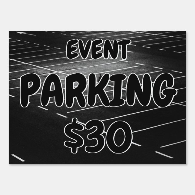 Event Parking Yard Road Yard Sign (Front)