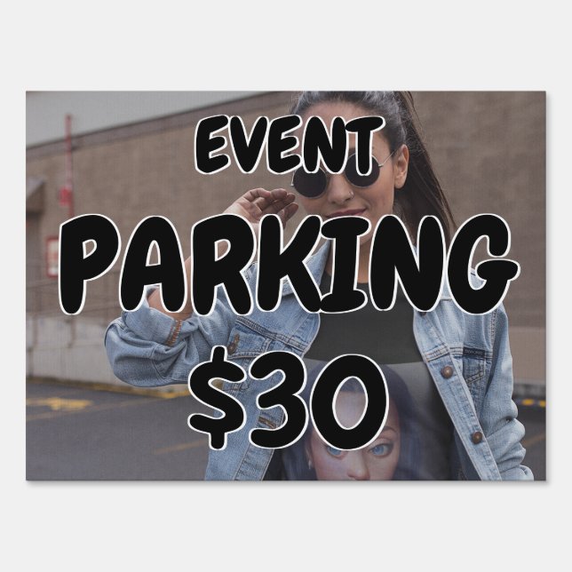 Event Parking Yard Road Yard Sign (Front)