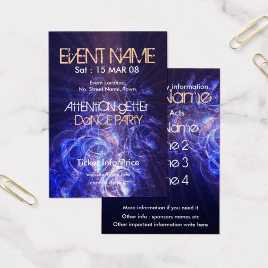EVENT PARTY miniFLYER #005 (Office)