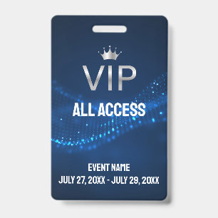 Event Photo VIP All Access Pass Event Badge