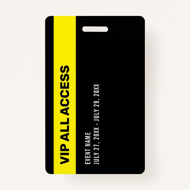 Event Photo VIP All Access Pass Event ID Badge | Zazzle